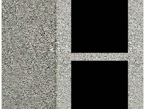 2 Niche Columbarium w/ Alcove 30.5x15.7x37.4 India Grey/JB India Grey Walls/Jet Black Doors; 2" Margin on Base CFS-A-139-inch