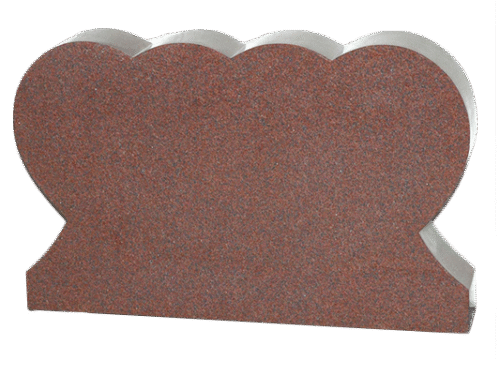 Double heart 3-6x0-6x2-2 All Polished China Pink