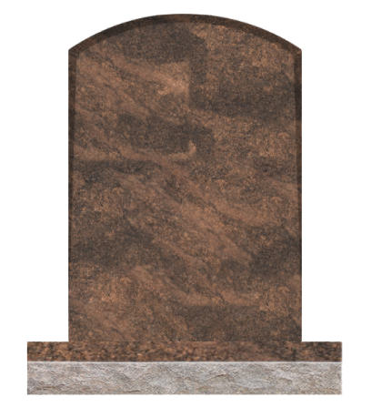 Oval top w/chamfers 2-2x0-6x3-0 P5  Rustic Brown