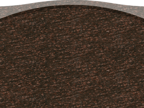 Stippled Border Serptop 3-0x0-6x2-0 P5 Catseye Brown 1/2" stippled setback border, polish raised chamfered front back -flat polished, sides and top polished