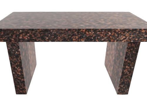 Straight Bench Straight Legs Template 105-03